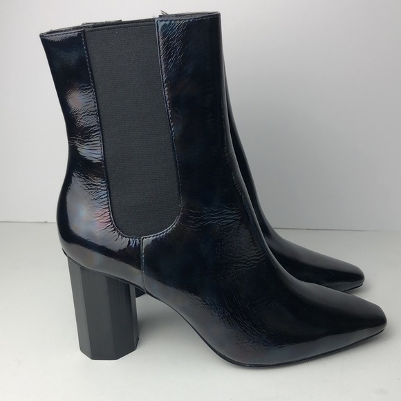 Donald J Pliner Iridescent Sleek Heeled Ankle Boots 7.5 - Picture 4 of 12